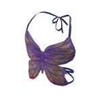 Y2K Butterfly Fantasy Top Sunset Sequin