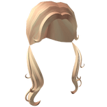 Y2k Curly Waves Pigtails in blonde