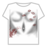 y2k cyber woman abs lipstick lip marks piercing