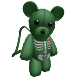Y2K Dark Green Skeleton Teddy Bear [1.0]