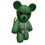 Y2K Dark Green Skeleton Teddy Bear [3.0]