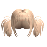 Y2K Fluffy Pigtails in Blonde