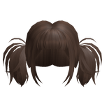 Y2K Fluffy Pigtails in Brown
