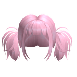 Y2K Fluffy Pigtails in Pink