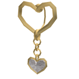 Y2K Golden Heart Belly Piercing