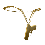 Y2K Golden Pistol Chain 