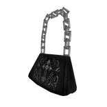 y2k gothic black shoulder bag - 3.0