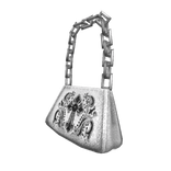 y2k gothic white shoulder bag - 3.0