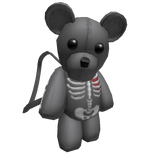 Y2K Gray Skeleton Teddy Bear [1.0]
