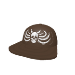 Y2K Grunge Cap Skull Brown