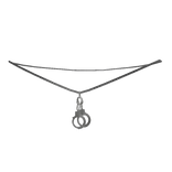 Y2K Handcuff Pendant Silver Chain Necklace