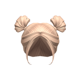 Y2K High Indie Blonde Tied Buns