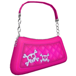 Y2K Hot Pink Skull Shoulder Bag