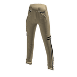 Y2K Indie Strapped Cargo Pants (Beige)