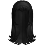 Y2K Layered Elf Hair Black
