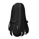 Y2K Layered Long Hair with Curly Ends in Black