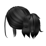 Y2K Low Clipped Short Ponytail - Black