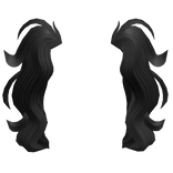 Y2K Messy Aesthetic Pigtails Extension (Black)