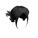 Y2K Messy Aesthetic Spiky Buns Hair (Black)