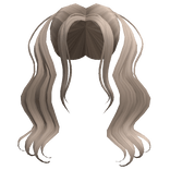 Y2K messy Anime Ponytails ( Ash Blonde )