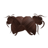 Y2k Messy Buns in Brown