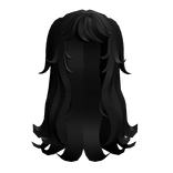 Y2k Messy Elf Popular Anime Cute Bangs (Black)