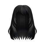 Y2K Messy Manga Hair Black