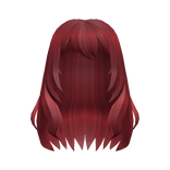 Y2K Messy Manga Hair Red