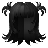 y2k messy mini pigtails