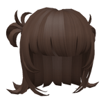 y2k messy mini pigtails brown