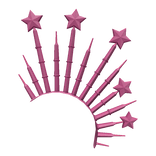 Y2K Mohawk Spikes Headband - Pink