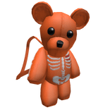 Y2K Orange Skeleton Teddy Bear [1.0]