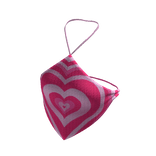 Y2K Pink Hearts Halter (R-Thro Neck)
