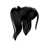 Y2K Popular Pigtails - Black