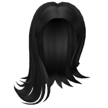 Y2K Preppy Hair Black