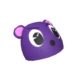 Y2K Purple Bear Beanie