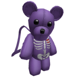 Y2K Purple Skeleton Teddy Bear [1.0]
