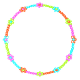 Y2K Retro Multicolor Flower Bead Necklace 3.0