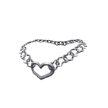 Y2K Silver Heart Link Chain (3.0)