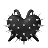 Y2K Spiked Heart Black 3.0