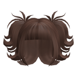 Y2K Swirly Pigtail Hair (Brown)