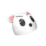 Y2K White Bear Beanie