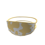 Yellow Cow Print Mask