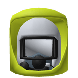 Yellow Hazmat Helmet Mask