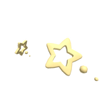 Yellow Star Hairclips