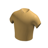 Yellow Striped Crop Shirt