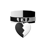 Yin Yang Heart Collar