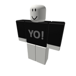 Yo! Shirt with Gray Text