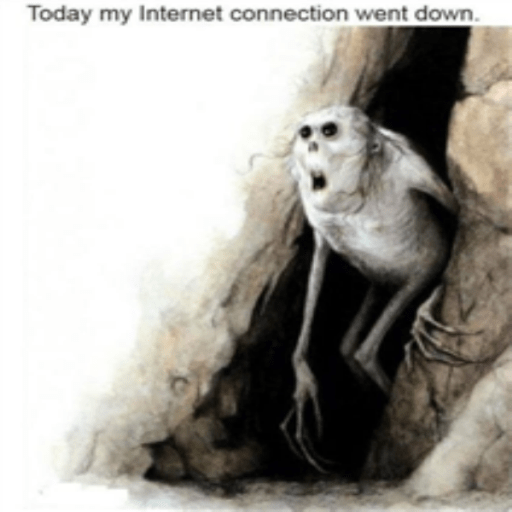 Today my internet connection went down.